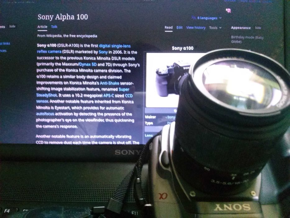 Sony Alpha A100.