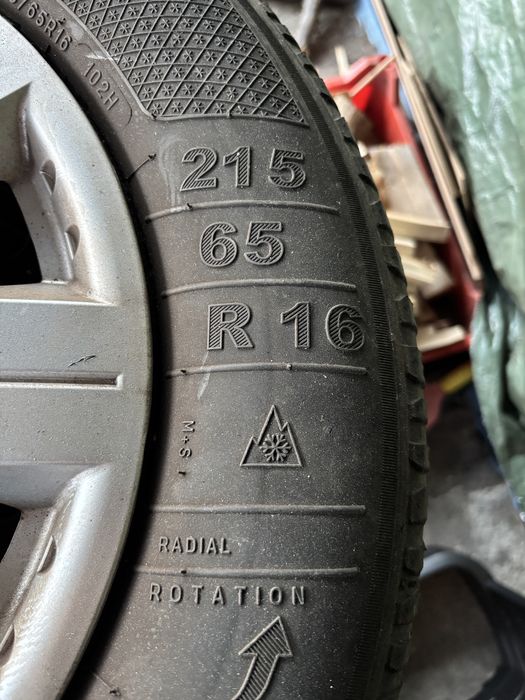 Janta tabla cu anvelope  215/65/16