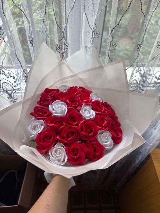 Buchet de flori din săpun