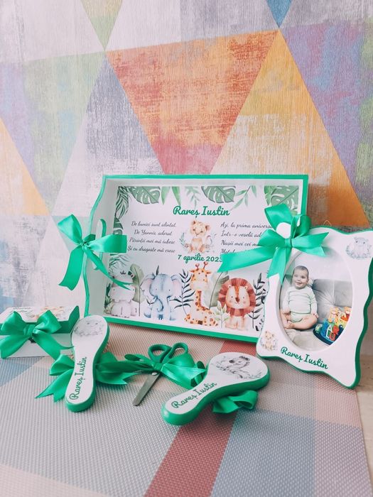 Tăviță moț/ Set moț/ Turta/ set aniversar/ 1 an/ Taiere moț