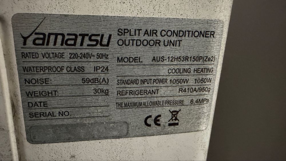 Aer conditionat inverter Yamatsu 12000 BTU
