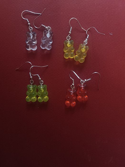 Детски обеци гумени мечета, желирани мечета