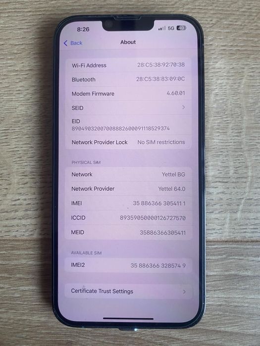 Iphone 13 max pro 128gb Sierra Blue