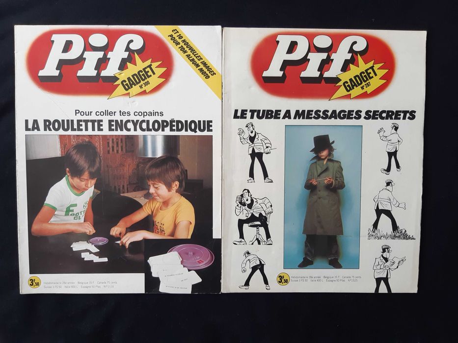 Колекция Стари Френски Списания Pif Gadjet 18 Броя