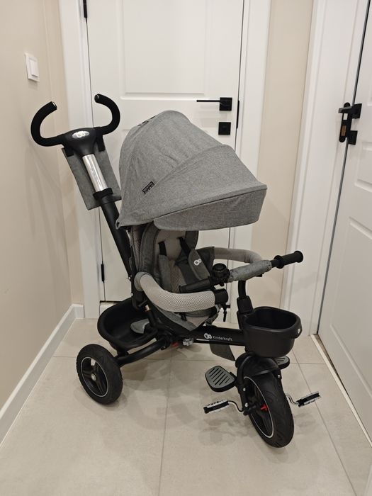 Детска триколка Kinderkraft - Spinstep, сива