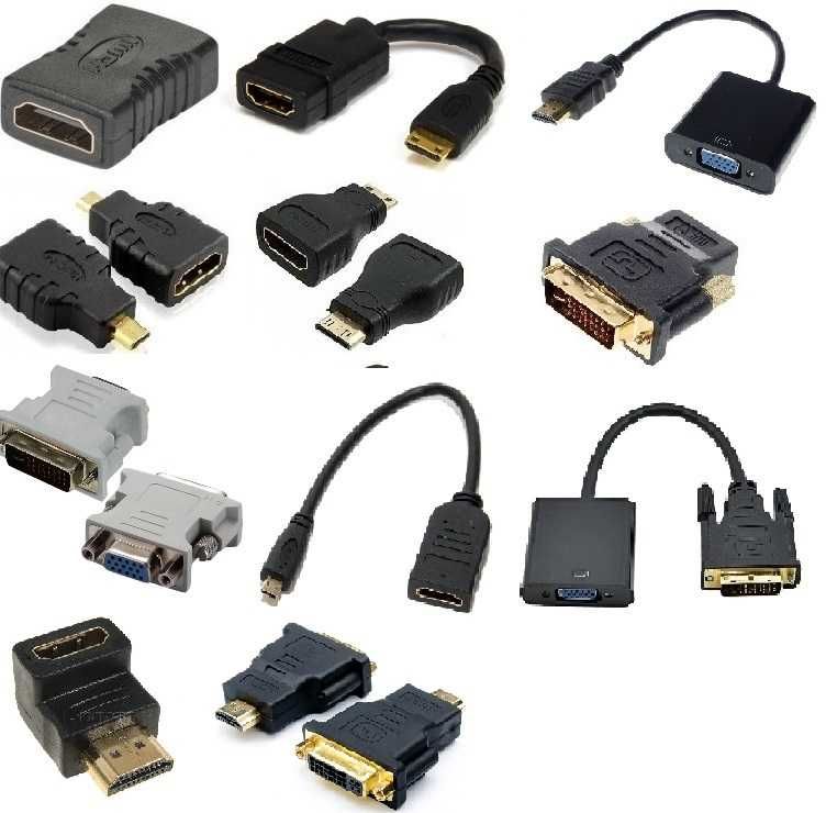 Переходник DVI VGA HDMI угловой переходник на компьютер монитор ...