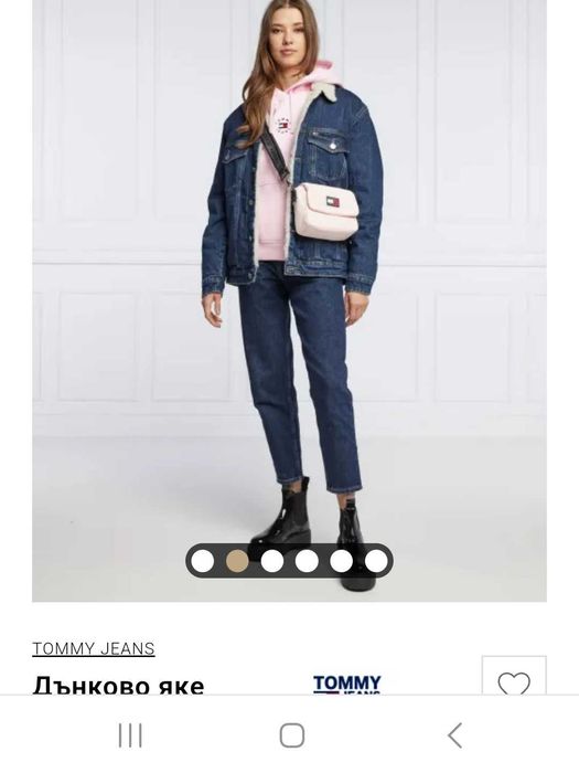 Яке Tommy Jeans с каракул