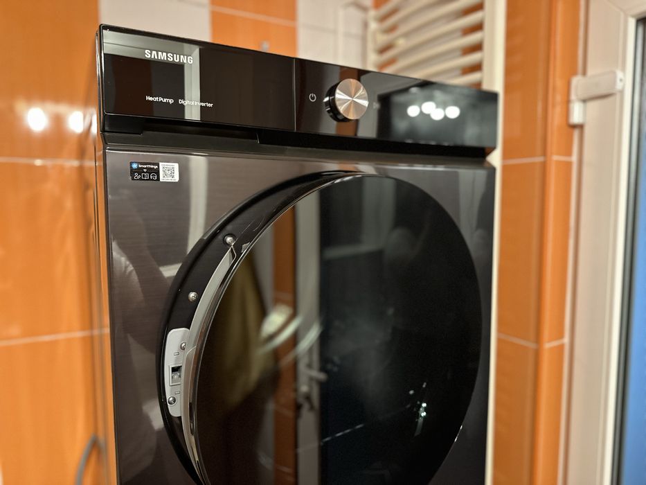 Set Samsung Bespoke AI - Uscator de haine + Masina spalat haine, cu garantie