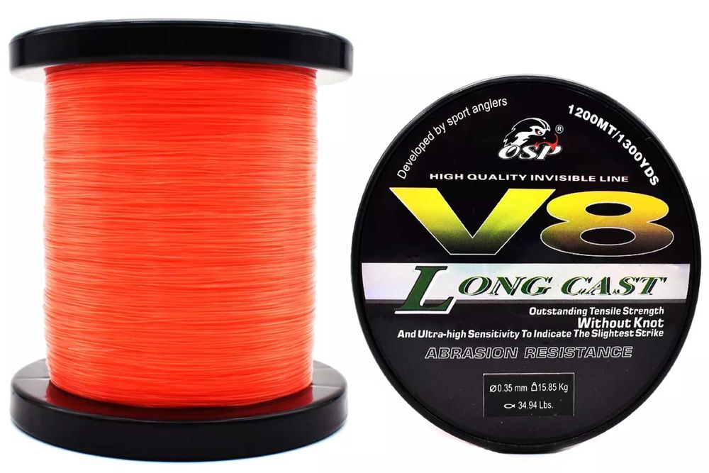 НОВО Страхотна Корда/Влакно 1000/1200м/350м/300 Osp V8 Корда