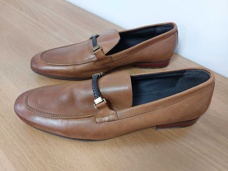 Mocasini maro Dune London masura 45