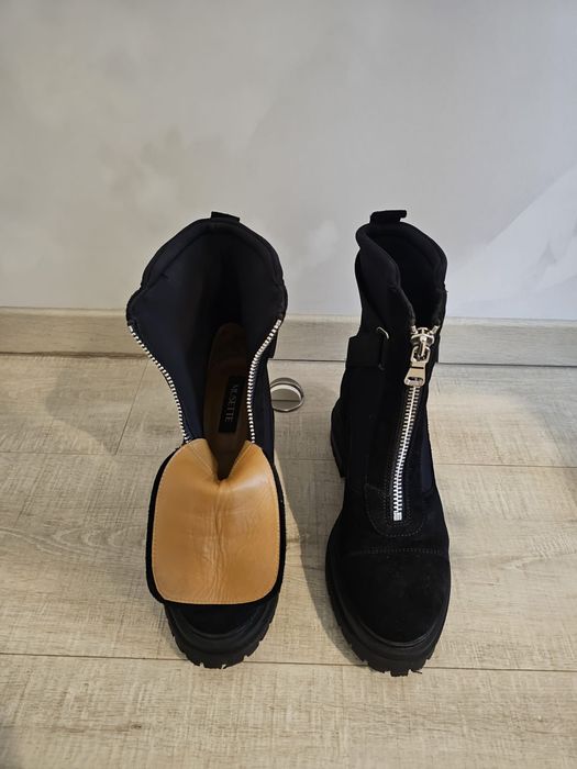 Ghete Musette piele intoarsa