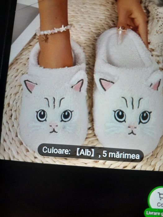 Vând 1perechi de papuci pt.femei amblaniti 30 lei perechea