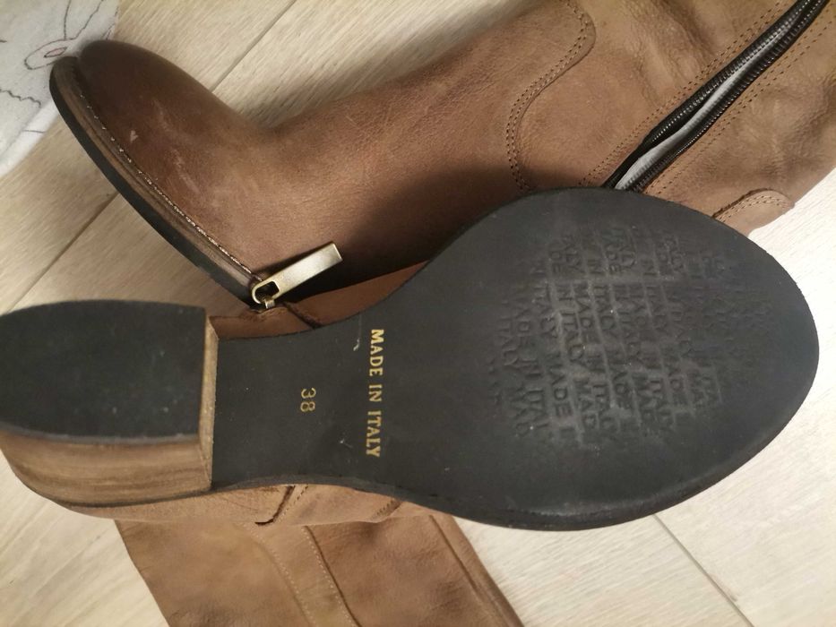 Ботуши  естествена кожа Италия