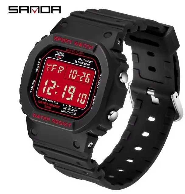 Ceas G-Shock Digital impermeabil sport cronometru militar LED 45 mm
