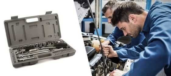 Trusa Chei Tubulare/ clichet 52 piese, Metal + Cutie Transport