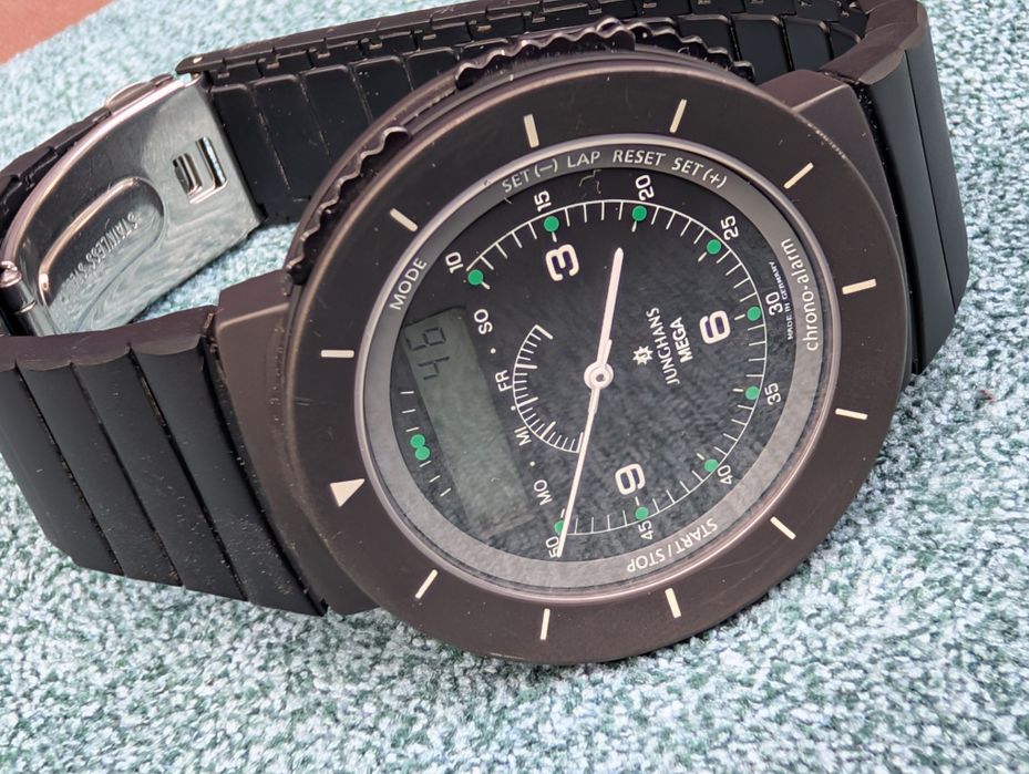 Junghans Mega Chrono Alarm ref. 29 4430 403 ceas foarte rar