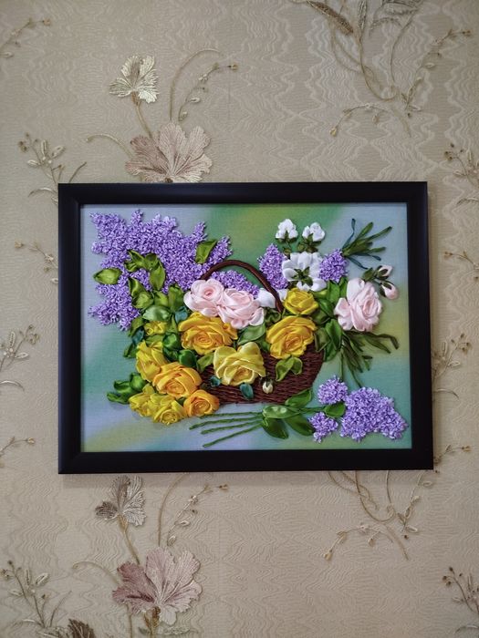 Картина Розы и сирень