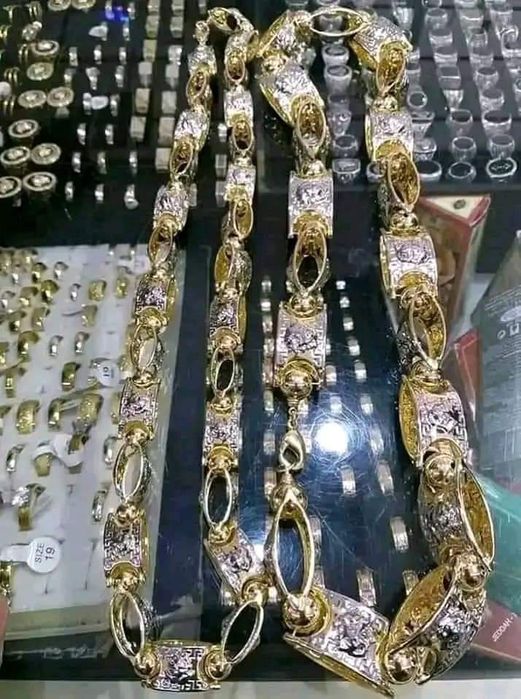 Мъжки позлатени бижута с 14карата златно покритие