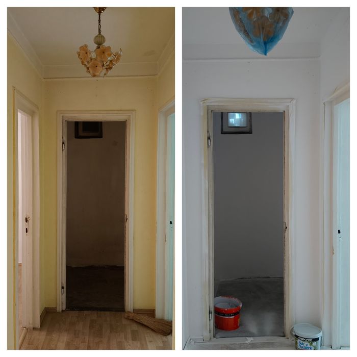 Zugrav/ Vopsea lavabila cu pompa Airless sau trafalet