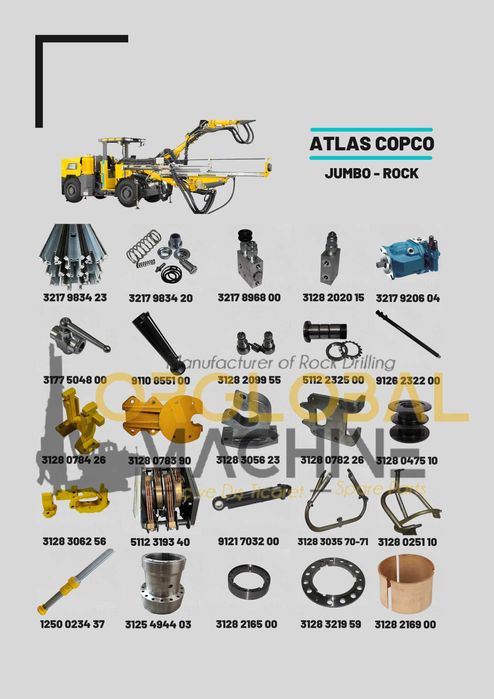 Atlas copco - запасные части - ehtiyot qismlari