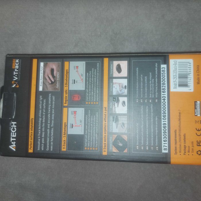Mouse de calculator 4Tech V-Track Optic 2.0 Padless