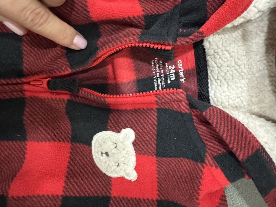 Флисовый слип картерс 1-2 года, в илевльном состоянии