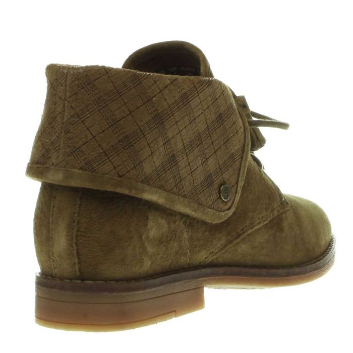 HUSH PUPPIES № 38 – Дамски боти ест. велур "KHAKI BOOTS" нови с кутия