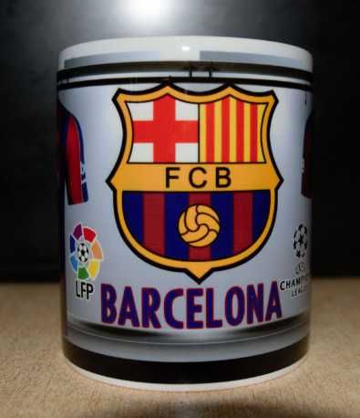 Футболна Чаша на BARCELONA с Ваше име!Уникална Фен Чаша Барселона