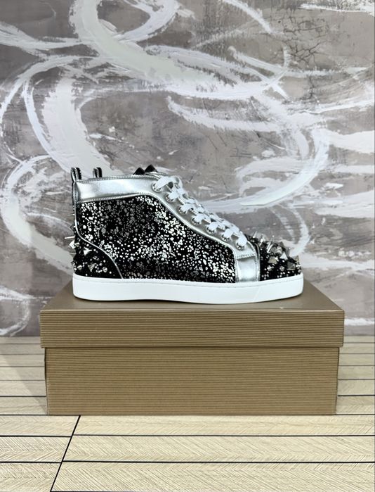 Christian Louboutin High Black Spikes