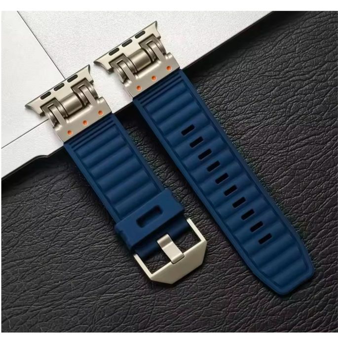 Curea Smart Titanium Ceas Apple Watch Orice Model Husa Folie Silicon