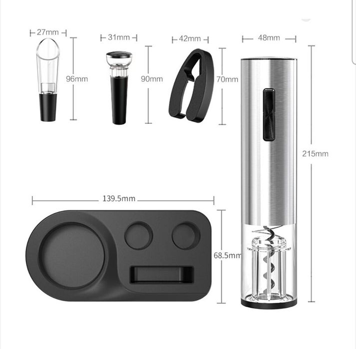 Електрически тирбушон с аксесоари