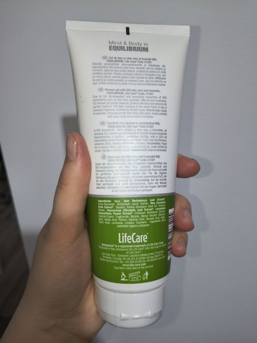 Gel de dus Aloe Vera și Lavandă  Life Care