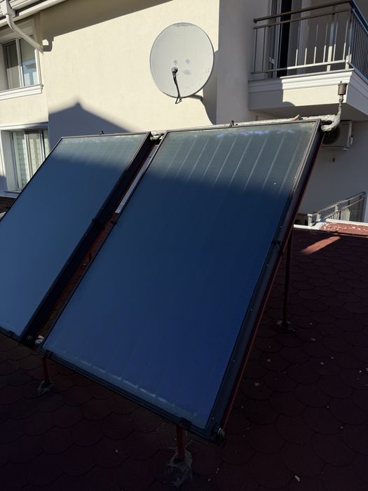 Слънчеви панели селективни + комбиниран бойлер Татрамат VTS 200 литров