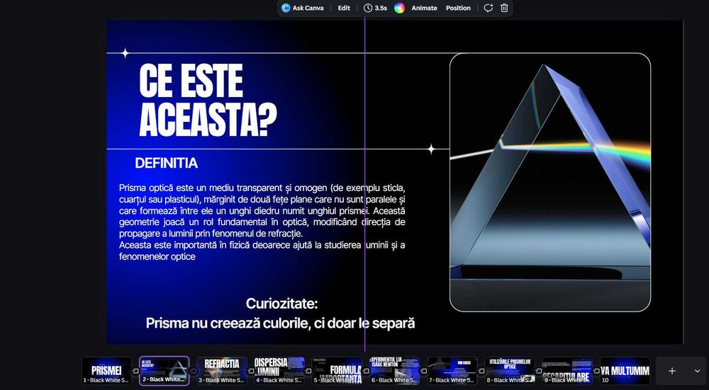 Servicii online: Canva, Powerpoint, Design Prezentari, CV-uri și documente, Editare documente