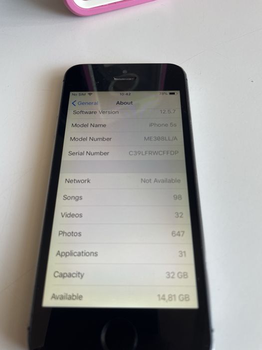 Iphone 5S 32GB с Otter box удароустойчиви