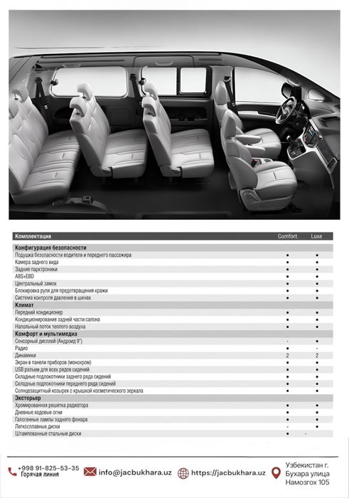 JAC M3 9 мест Б категория прав 5% скидка. Новые. Можно в кредит!
