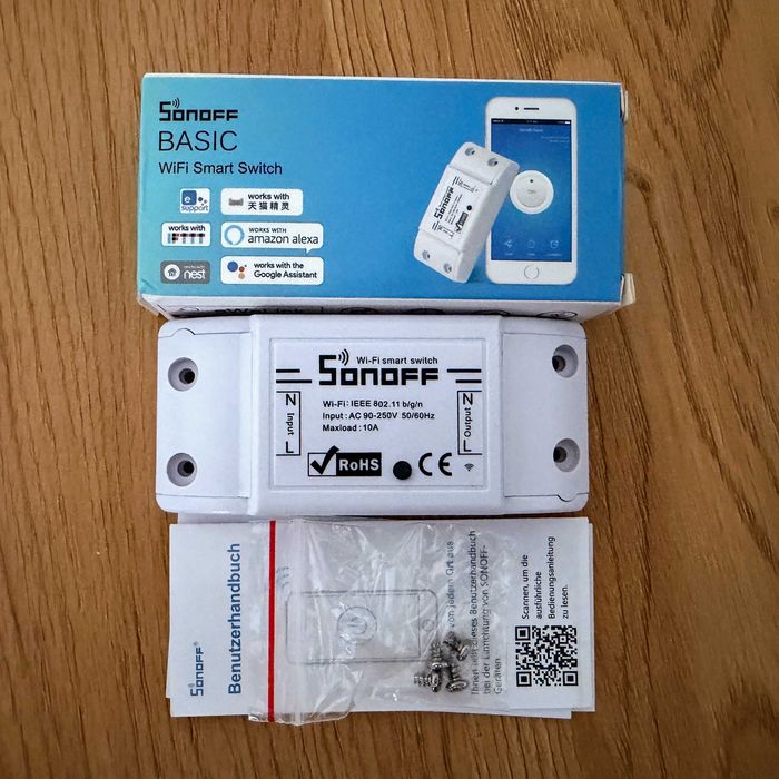 Sonoff Wi-Fi smart switch / relay / releu - Basic - nou, nefolosit
