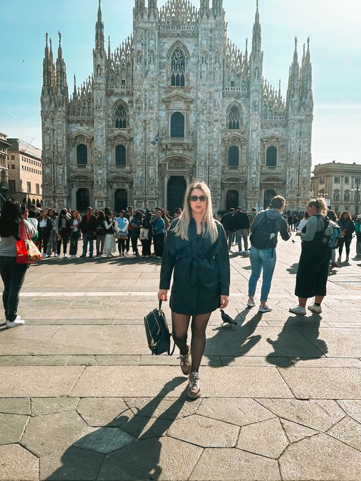Rochie / trench piele zara S