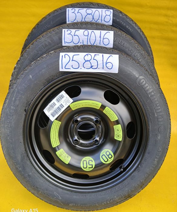 Roată rezervă slim 5x108  4x108 Peugeot Citroen R15 R16 R17 R18