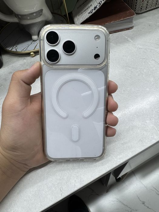 iPhone 17pro max 100% 256гб Silver цвет