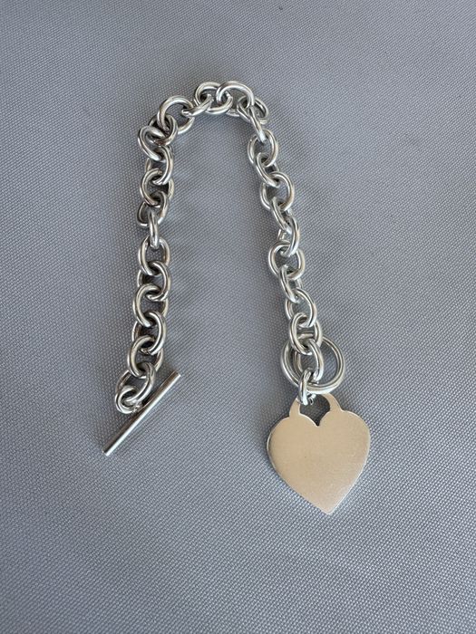 Bratara din argint cu charm inima