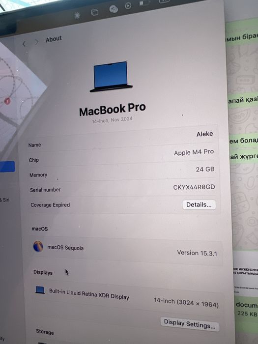 MacBook m4 Pro 512/24