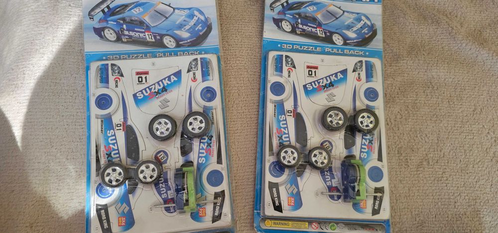 jucarie macheta 3d de construit cu motor pull back and go