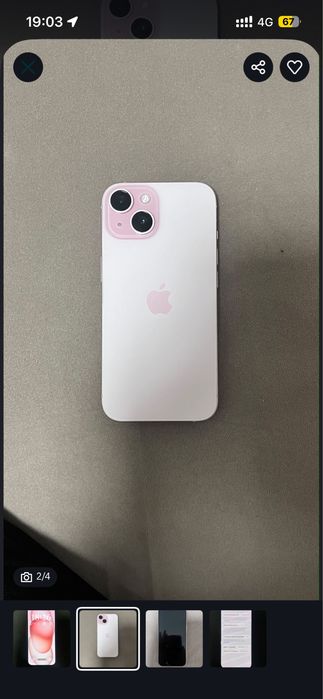 iPhone 15. 128ГБ. АКБ 82%