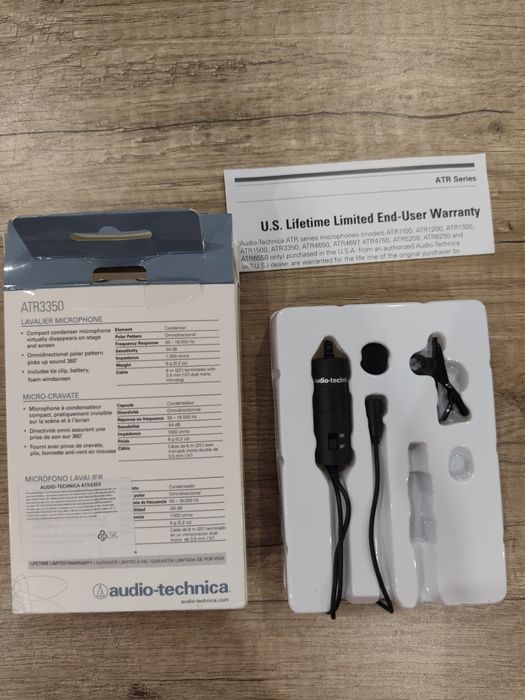 Петличный микрофон audio-techniса ATR3350