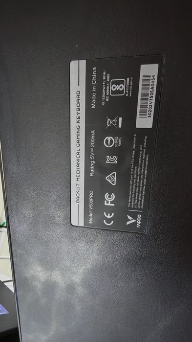 Механическая клавиатура механик gaming rapoo v500 pro