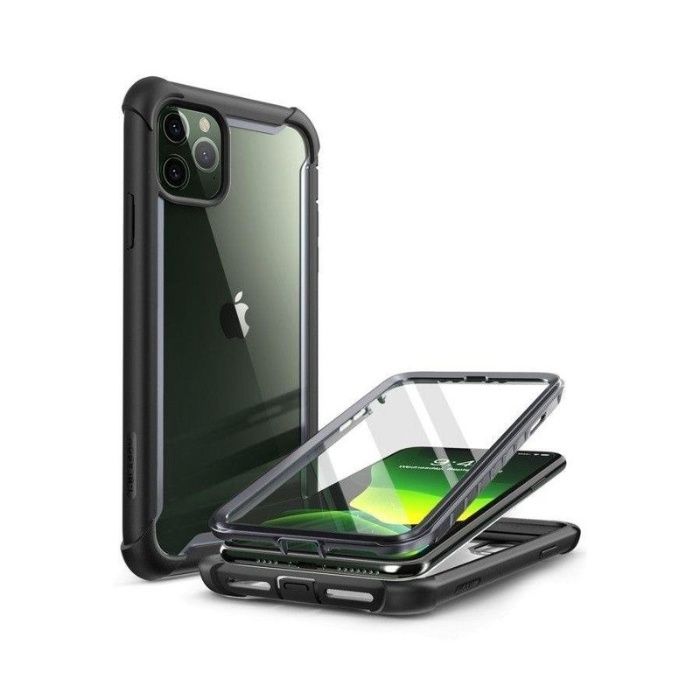 [Pachet 360°]Husa iPhone 11 Supcase i-Blason Ares + Bumper - Negru