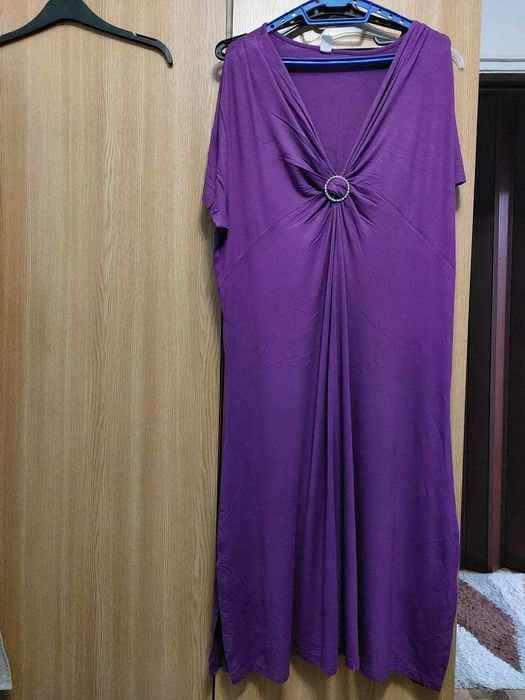 Rochie mov din bumbac