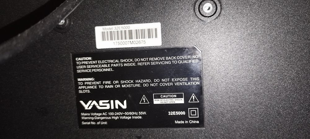 Продам телевизор Yasin. Размер 85 см