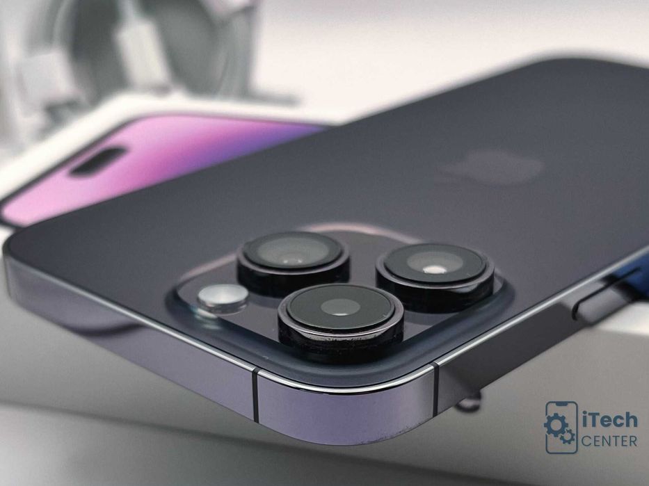 iPhone 14 Pro MAX, 128GB, Purple, 100% батерия, ОТЛИЧЕН, ГАРАНЦИЯ!